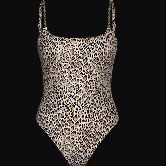 Victoria's Secret Swim Chain Scoop One-Piece Swimsuit L NWT - Picture 3 of 4